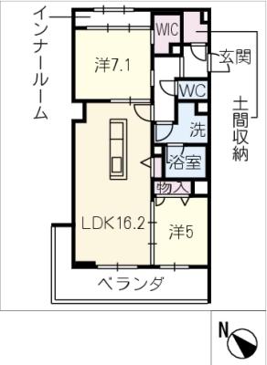 ベレオ井田公園の間取り