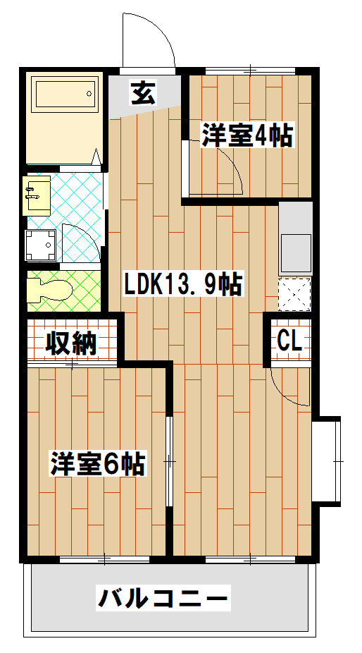 リリーハイム鶴川の間取り