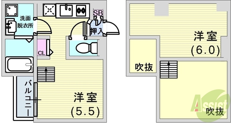 ラ・ヴィータ川西の間取り