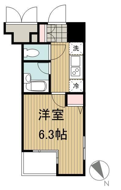 中央区日本橋茅場町のマンションの間取り