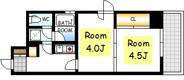 La Shanti 本川の間取り