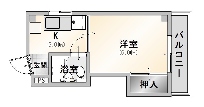 グリシーヌ丹波橋の間取り