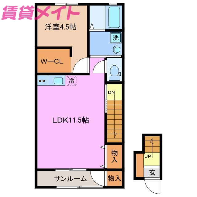 コンフォール生桑の間取り