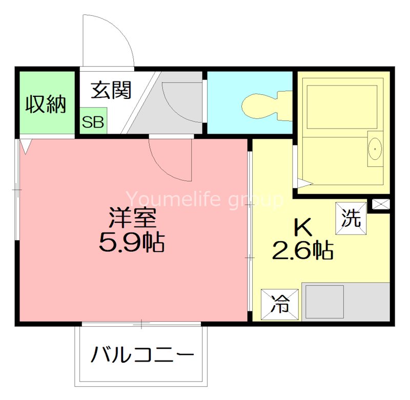 グリーンカーサEの間取り