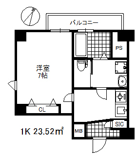 キューブコートの間取り