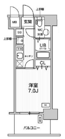 アプリーレ神戸元町の間取り