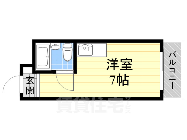 大阪市住之江区新北島のマンションの間取り