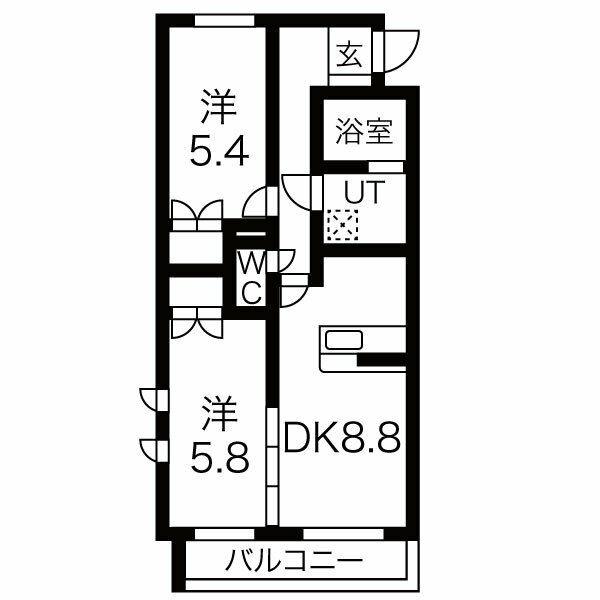 ヴィガラス横割の間取り