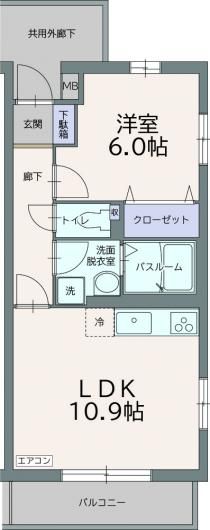 フィールドコート　ミルトの間取り