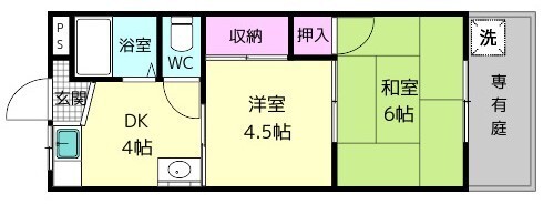 中辻マンション第二の間取り