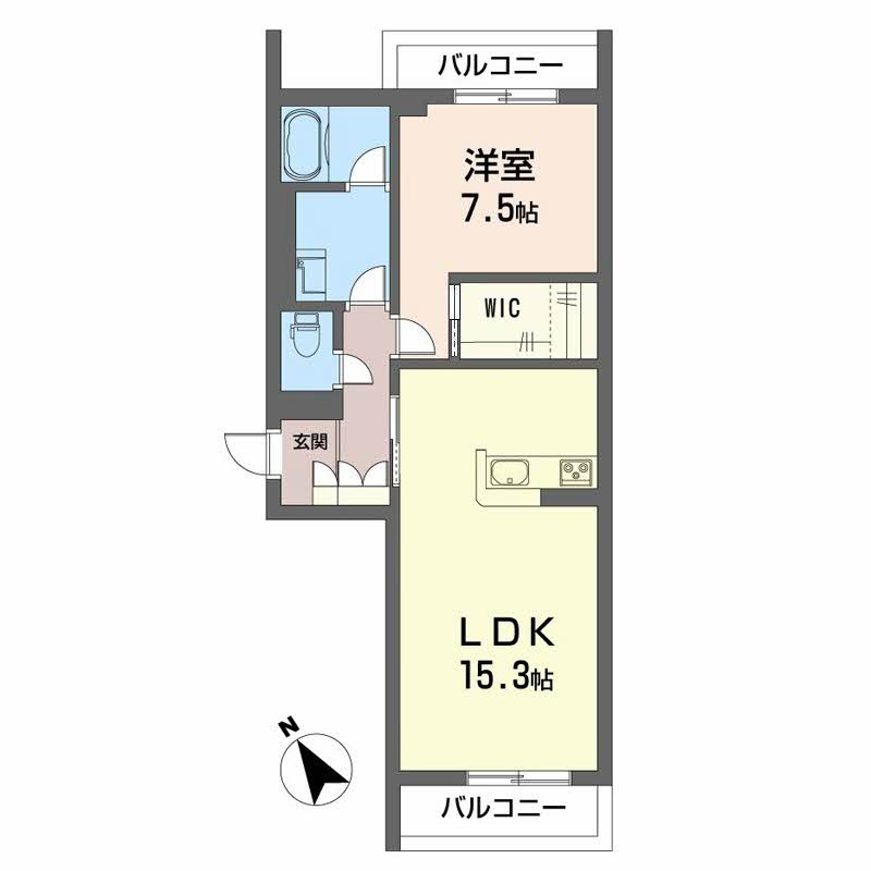 ベレオ北常三島の間取り