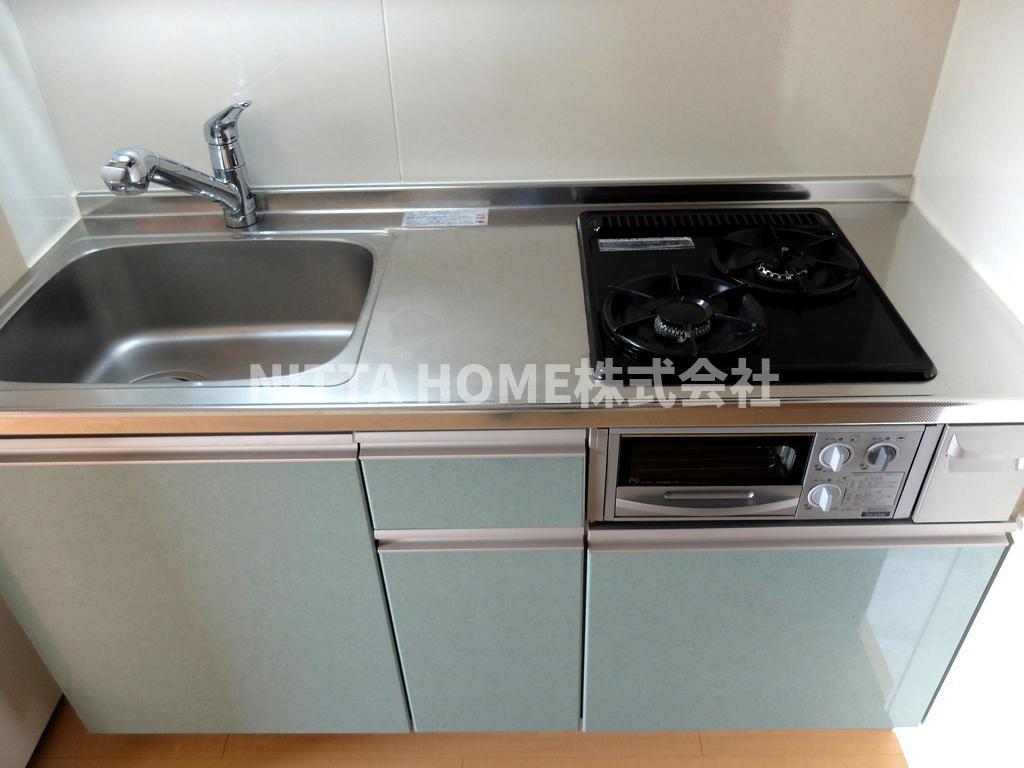 キッチン　嬉しい2口ガスコンロ付き)^o^(