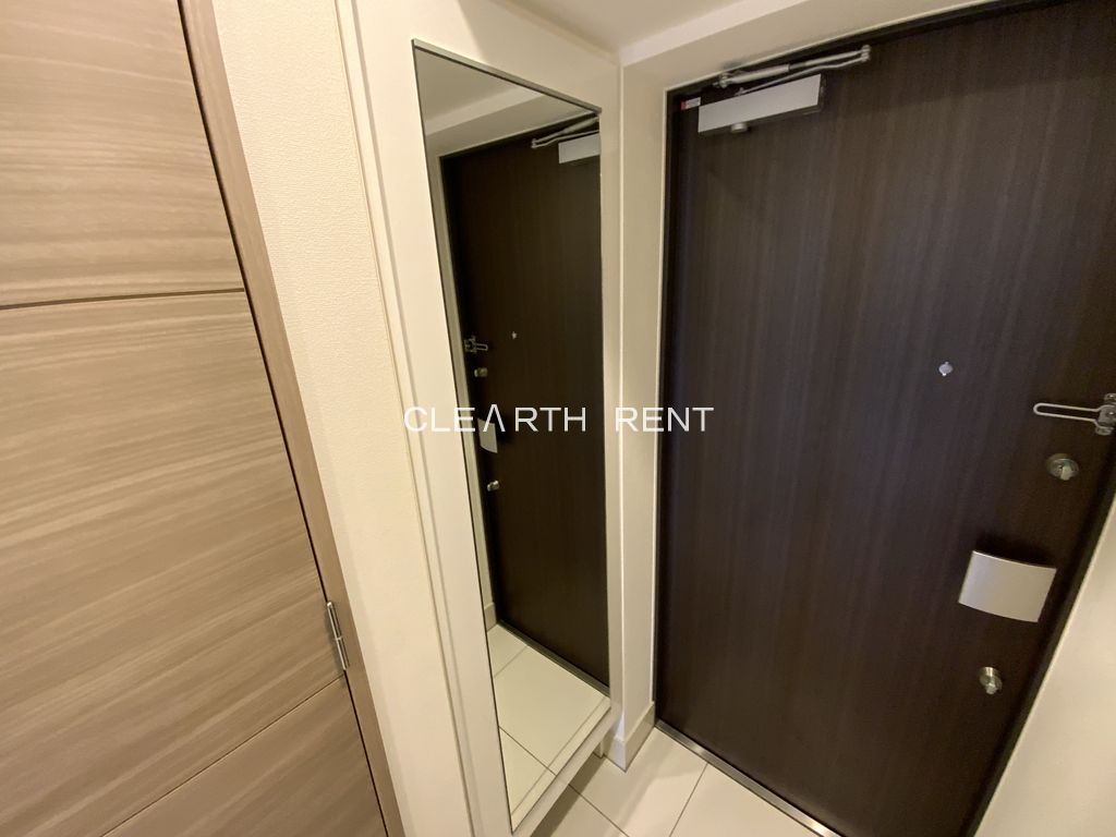 玄関　全身ミラー付の玄関