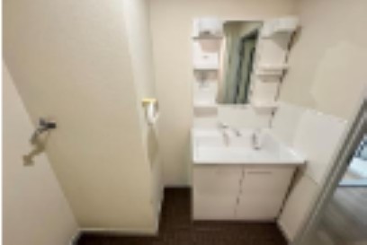 洗面設備　新しくしました