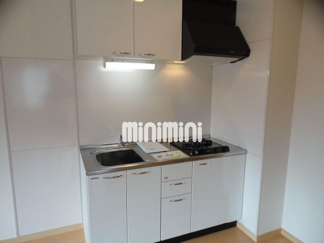 キッチン　二口コンロ付のキッチンです