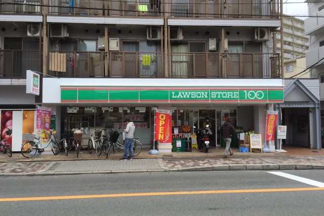 コンビニ　ローソンストア100東淀川瑞光店（コンビニ）まで95m