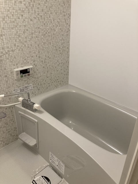 バス・シャワールーム　３０１号室のバス写真です。壁パネルの色は異なります。