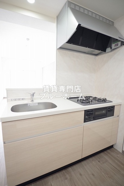 キッチン　3口コンロのカウンターキッチン！