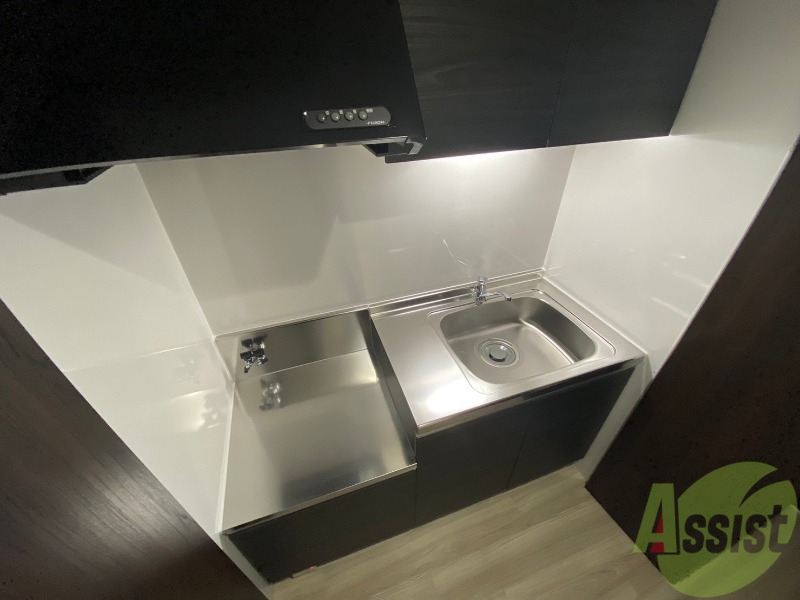 キッチン　清潔感がありお洒落なキッチンになっていました！