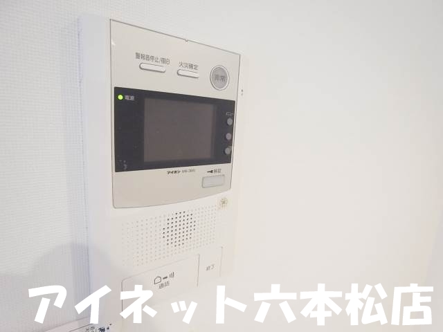 セキュリティ　モニタ付きで安心です。