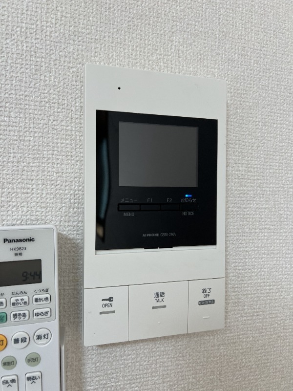 セキュリティ　安心のモニター付きインターホンです♪