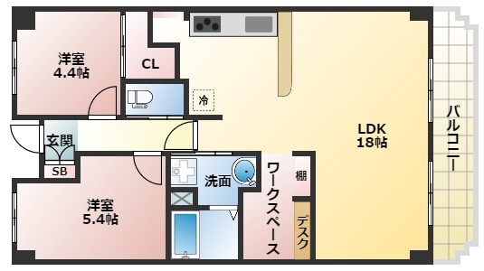 セゾンアルビレオの間取り写真