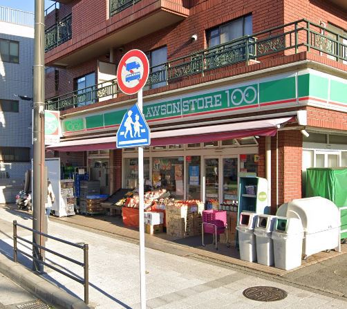 コンビニ　ローソンストア１００（コンビニ）まで403m
