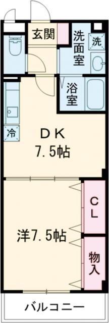 地下鉄長堀鶴見緑地線 横堤駅 徒歩9分 3階建 築22年の間取り写真