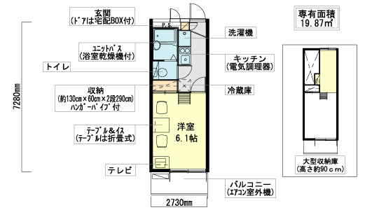 近鉄けいはんな線 新石切駅 徒歩5分 3階建 築24年の間取り写真