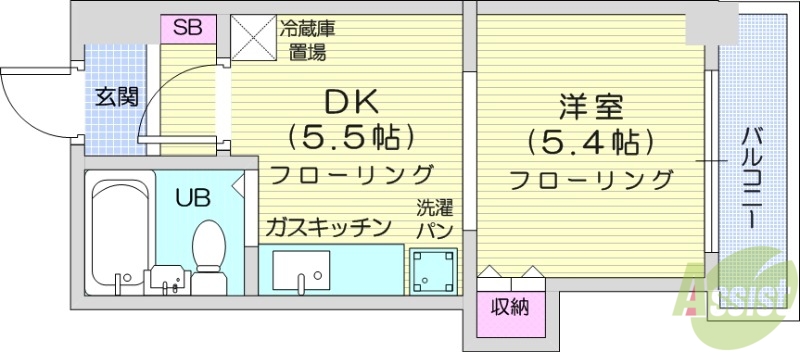サウスフォー2の間取り写真