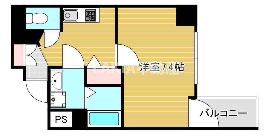 プレサンス上町台リベルテの間取り写真