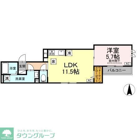 セレスティア扇VIの間取り写真
