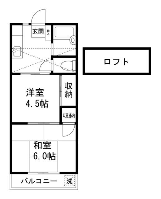清和ハイツの間取り写真