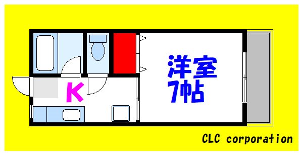 東京メトロ東西線 行徳駅 徒歩4分 2階建 築42年の間取り写真