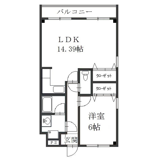 フラッツ・ゼルコヴァの間取り