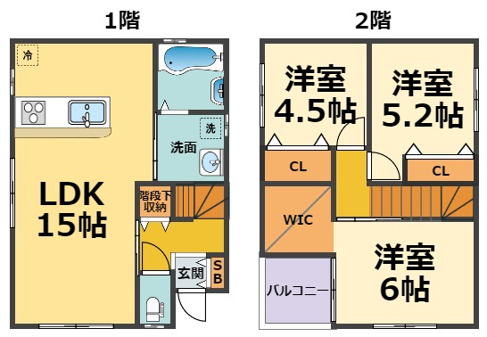 【笠屋町戸建の間取り】