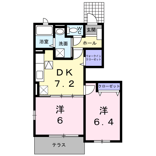 フィオーレ；デーアAの間取り