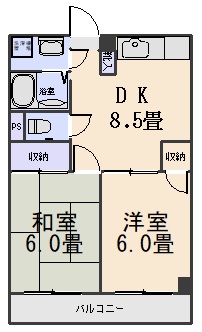 コーポ新宅の間取り