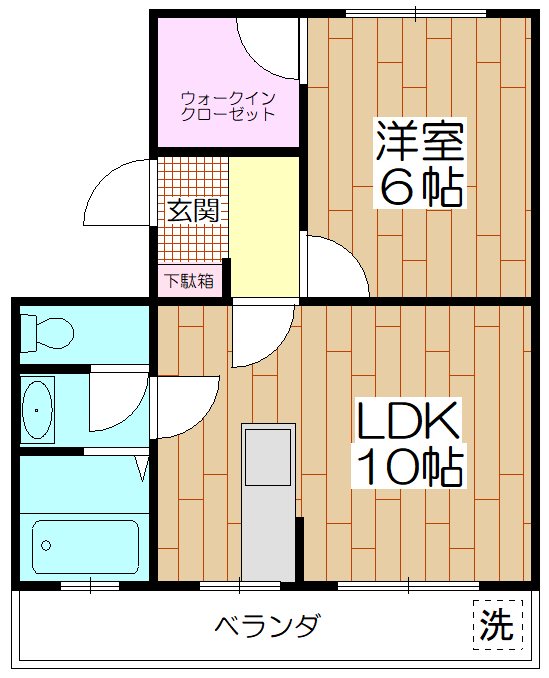 サンアールタニツカＡ棟の間取り