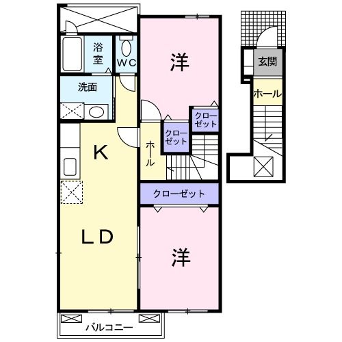 クレメントハウスの間取り