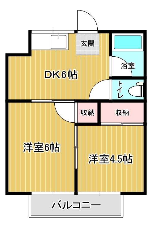 コーポ清明の間取り