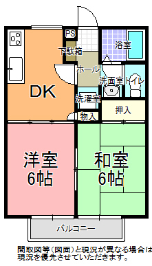 クレール平須の間取り