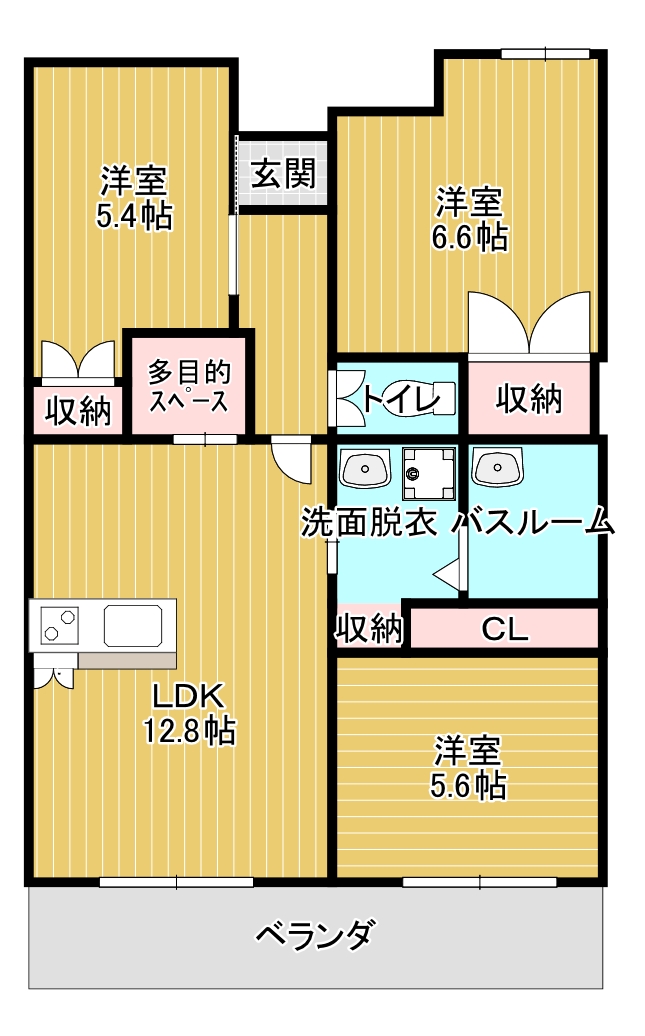 エルムーン駒橋の間取り