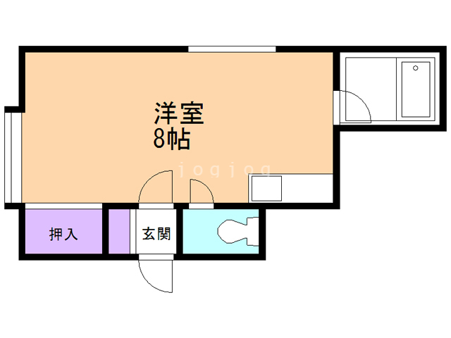 札幌市東区北三十二条東のアパートの間取り