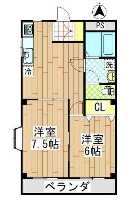 八王子市大和田町のマンションの間取り