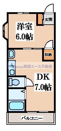 雅園コーポの間取り