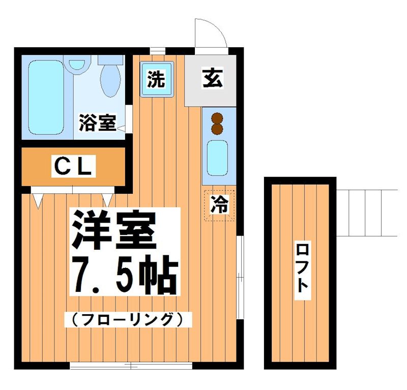 東京都杉並区下高井戸３（アパート）の賃貸物件の間取り