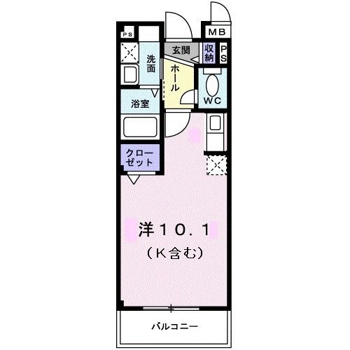 トラッド美里Ａの間取り