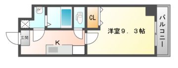 宇治市宇治のマンションの間取り