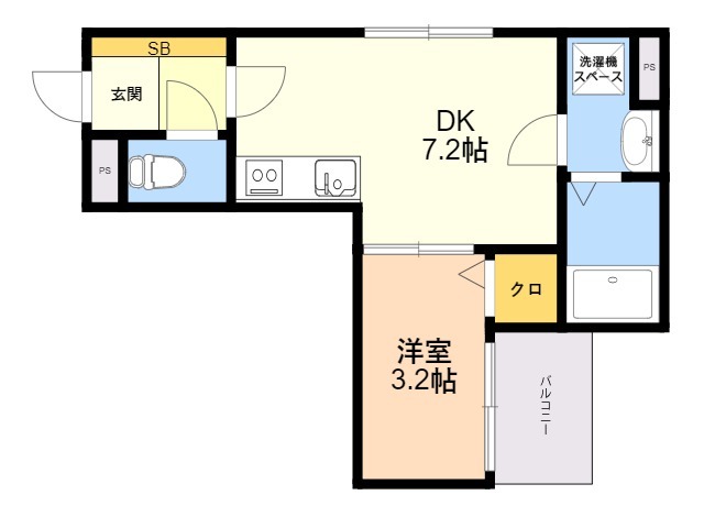 Ｇ－ｐｌａｃｅ大濠2の間取り